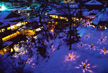 向瀧の冬景色　雪見ろうそく