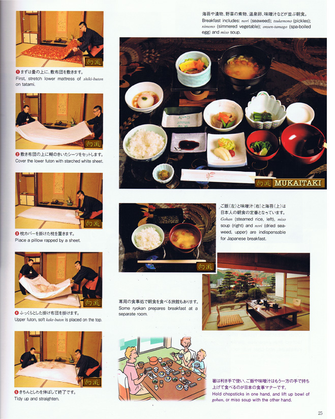 ryokan the traditionl beauty of japan Comfortable Futon Mats and Fancy Breakfast