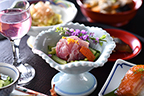 会津東山温泉　向瀧　夏の向付
