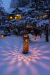 向瀧の冬景色　雪見ろうそく